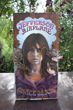 Load image into Gallery viewer, Grace Slick 3D portrait on wood / 1960's Rock and Roll art / Jefferson Airplane / Classic Rock painting / rock music portrait / Grace Slick print / classic rock art / 1960s music art /  Jessie Buddell / Primalscenes.com / Primal Scenes
