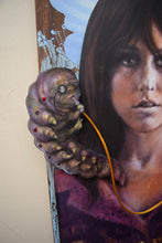 Load image into Gallery viewer, Grace Slick 3D portrait on wood / 1960's Rock and Roll art / Jefferson Airplane / Classic Rock painting / rock music portrait / Grace Slick print / classic rock art / 1960s music art /  Jessie Buddell / Primalscenes.com / Primal Scenes