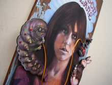 Load image into Gallery viewer, Grace Slick 3D portrait on wood / 1960's Rock and Roll art / Jefferson Airplane / Classic Rock painting / rock music portrait / Grace Slick print / classic rock art / 1960s music art / Jessie Buddell / Primalscenes.com / Primal Scenes