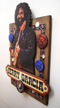 Load image into Gallery viewer, Jerry Garcia 3D portrait on wood / 1960's Rock and Roll art / Jerry Garcia art / classic rock painting / rock music portrait / Jerry Garcia print / classic rock art / 1960s music art / The Grateful Dead art / The Grateful Dead painting / The Grateful Dead print / Deadhead art / Jessie Buddell / Primalscenes.com / Primal Scenes