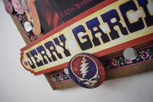Load image into Gallery viewer, Jerry Garcia 3D portrait on wood / 1960's Rock and Roll art / Jerry Garcia art / classic rock painting / rock music portrait / Jerry Garcia print / classic rock art / 1960s music art / The Grateful Dead art / The Grateful Dead painting / The Grateful Dead print / Deadhead art / Jessie Buddell / Primalscenes.com / Primal Scenes