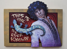 Load image into Gallery viewer, Jim Morrison 3D portrait on wood / 1960's Rock and Roll art / Jim Morrison art / classic rock painting / rock music portrait / Jim Morrison print / classic rock art / 1960s music art / The Doors art / The Doors painting / The Doors print / Jessie Buddell / Primalscenes.com / Primal Scenes