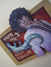 Load image into Gallery viewer, Jim Morrison 3D portrait on wood / 1960's Rock and Roll art / Jim Morrison art / classic rock painting / rock music portrait / Jim Morrison print / classic rock art / 1960s music art / The Doors art / The Doors painting / The Doors print / Jessie Buddell / Primalscenes.com / Primal Scenes