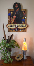 Load image into Gallery viewer, Jerry Garcia 3D portrait on wood / 1960's Rock and Roll art / Jerry Garcia art / classic rock painting / rock music portrait / Jerry Garcia print / classic rock art / 1960s music art / The Grateful Dead art / The Grateful Dead painting / The Grateful Dead print / Deadhead art / Jessie Buddell / Primalscenes.com / Primal Scenes
