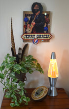 Load image into Gallery viewer, Jerry Garcia 3D portrait on wood / 1960's Rock and Roll art / Jerry Garcia art / classic rock painting / rock music portrait / Jerry Garcia print / classic rock art / 1960s music art / The Grateful Dead art / The Grateful Dead painting / The Grateful Dead print / Deadhead art / Jessie Buddell / Primalscenes.com / Primal Scenes
