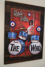 Load image into Gallery viewer, KEITH MOON 3D LARGE portrait on wood
