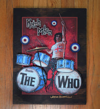Load image into Gallery viewer, KEITH MOON 3D portrait on wood