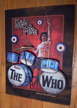 Load image into Gallery viewer, KEITH MOON 3D portrait on wood