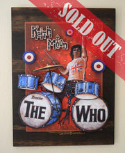 Load image into Gallery viewer, KEITH MOON 3D LARGE portrait on wood