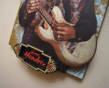 Load image into Gallery viewer, Jimi Hendrix 3D portrait on wood / 1960&#39;s Rock and Roll art / Jimi Hendrix art / Classic Rock painting / rock music portrait / Jimi Hendrix print / classic rock art / 1960s music art /Jessie Buddell / Primalscenes.com / Primal Scenes 