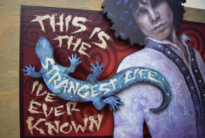 Jim Morrison 3D portrait on wood / 1960's Rock and Roll art / Jim Morrison art / classic rock painting / rock music portrait / Jim Morrison print / classic rock art / 1960s music art / The Doors art / The Doors painting / The Doors print / Jessie Buddell / Primalscenes.com / Primal Scenes