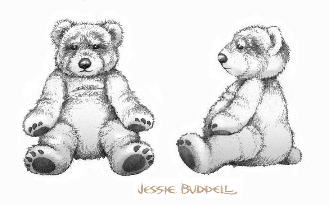 Bear plush sketch