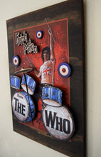 Load image into Gallery viewer, KEITH MOON 3D LARGE portrait on wood