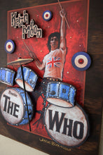 Load image into Gallery viewer, KEITH MOON 3D portrait on wood