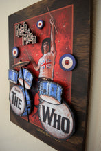 Load image into Gallery viewer, KEITH MOON 3D portrait on wood