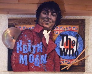 KEITH MOON with Cymbal original painting
